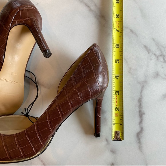 MARC FISHER Darlina Crocodile Embossed High Heels - Picture 6 of 6